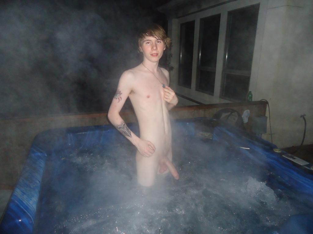 teen boy jacuzzi